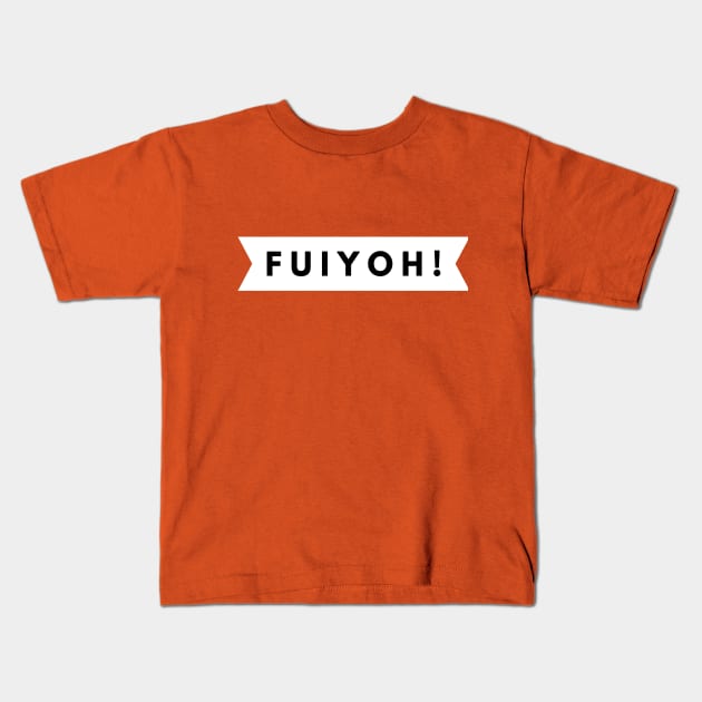 FUIYOH (b&w) Kids T-Shirt by Six Gatsby